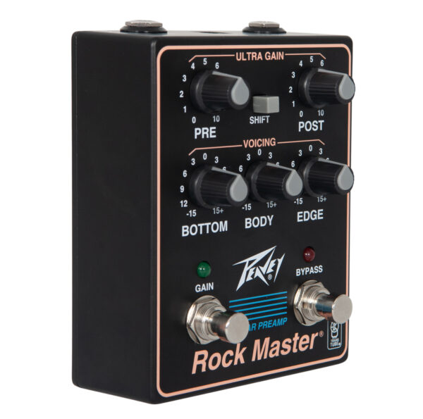 rock master pedal - image 2 - side angle Peavey Rock Master® Preamp Pedal