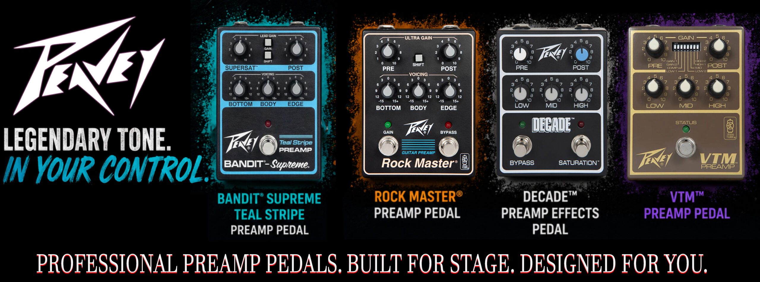 BANNER TEMPLETE - PEAVEY PRE AMP PEDALS
