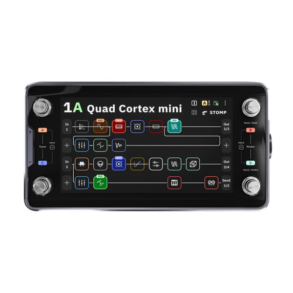 QUARD CORTEX MINI - ANGLED Neural DSP Quad Cortex Mini – Guitar & Bass Modelling Processor